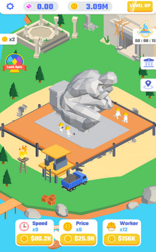 火柴人雕刻工人