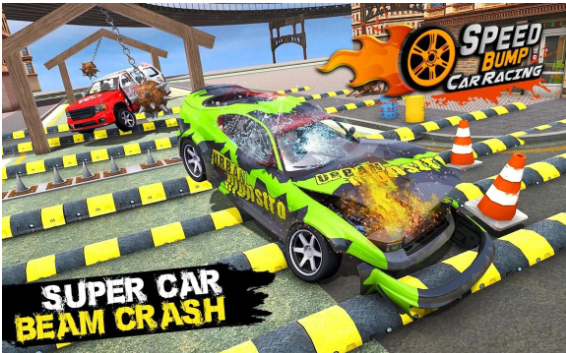 减速带高速汽车碰撞